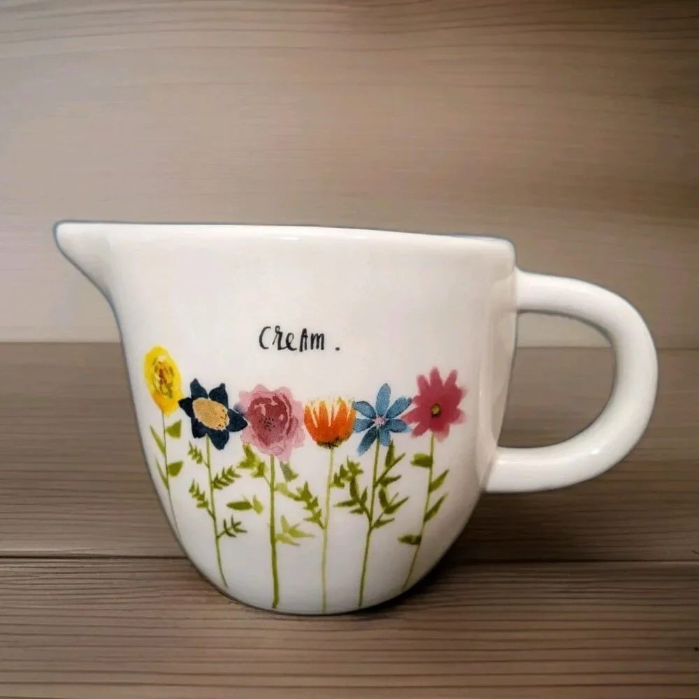 Ray Dunn Creamer Artisan Collection by Magenta Floral Spring Mother's Day Easter